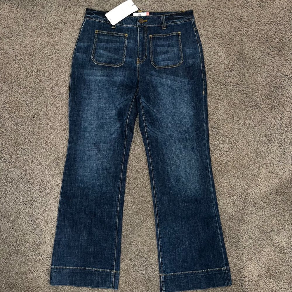 CAbi Dark Blue Flare Jeans